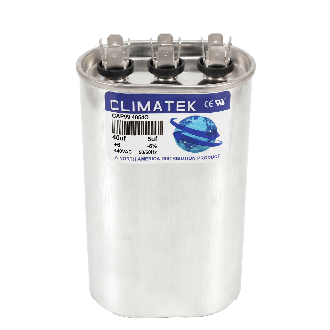 40/5 uf MFD Oval 370 / 440 Volt Capacitor Fits GE Genteq Z97F9689